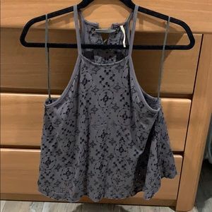 EUC Free People Dream Date Eyelet Tank